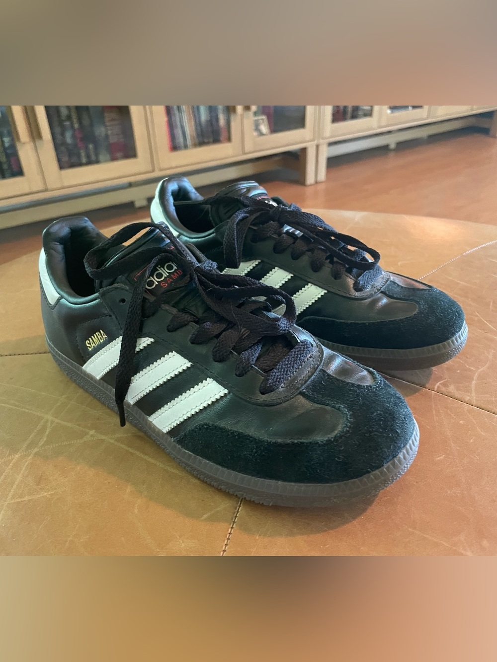 adidas | Boys Samba Low-Top Sneakers | Black and White